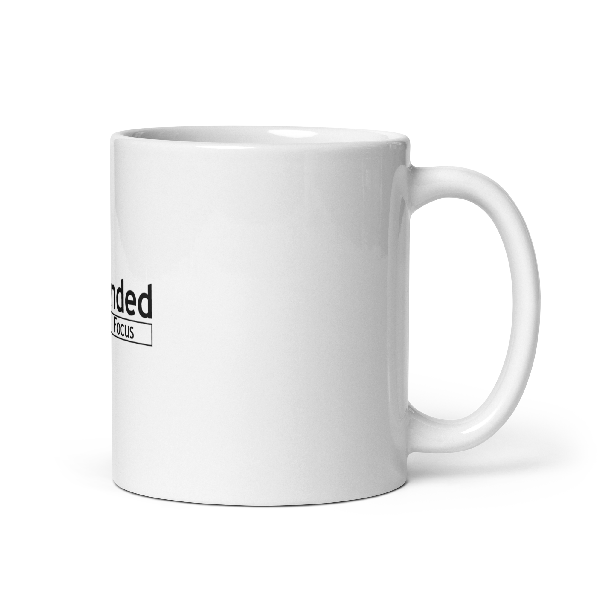 White glossy mug - Focus